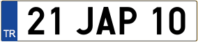 Truck License Plate